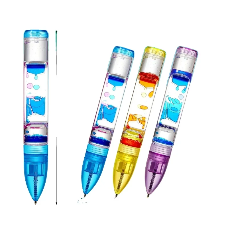 Liquid Motion Bubbler Timer Colorful Oil Hourglass Liquid Sensory Toys