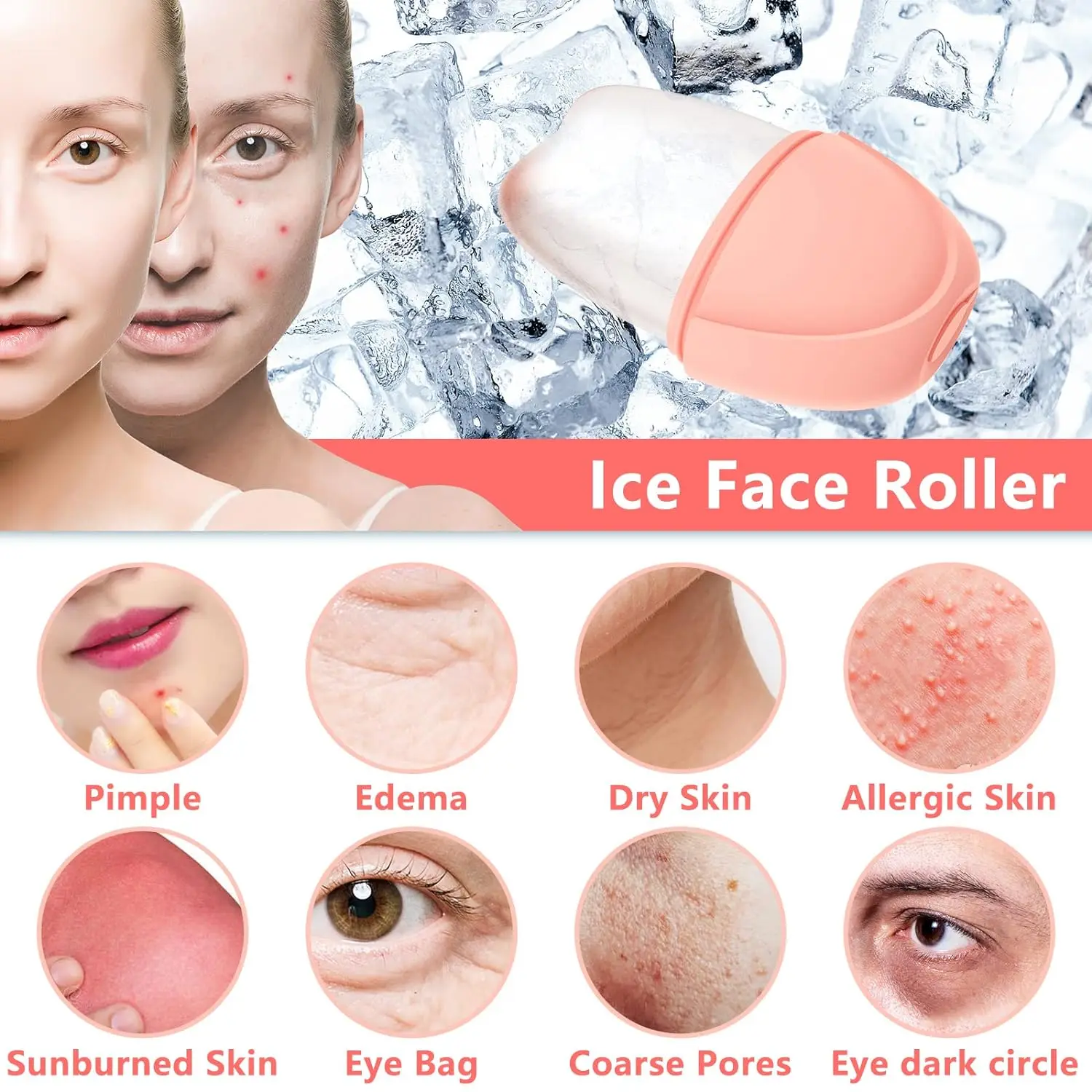 Wholesale Reusable Cat Claw Shape Silicone Cube Kit For Silicon Ice Face Roller