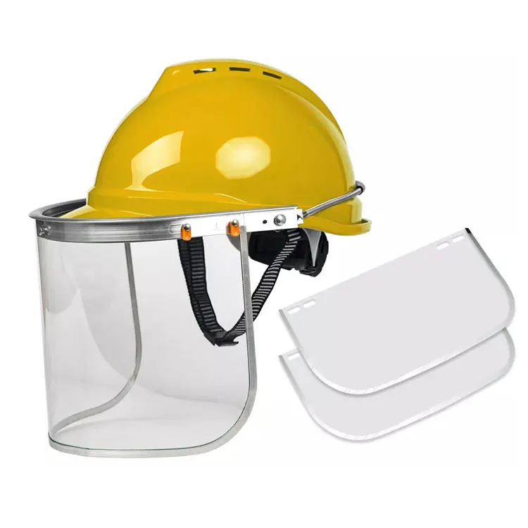 
American safety helmet visor engineering construction safety helmet full face helmet 