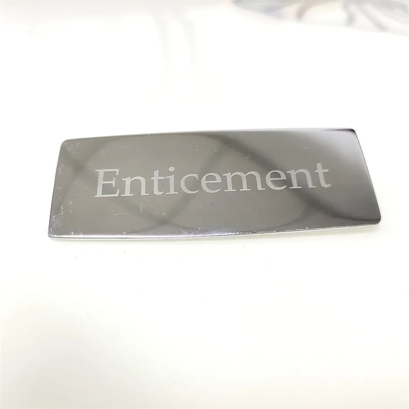 Custom Metal Sticker Emblem 3M adhesive 3D embossed text Logo for equipment car bike factory wholesales