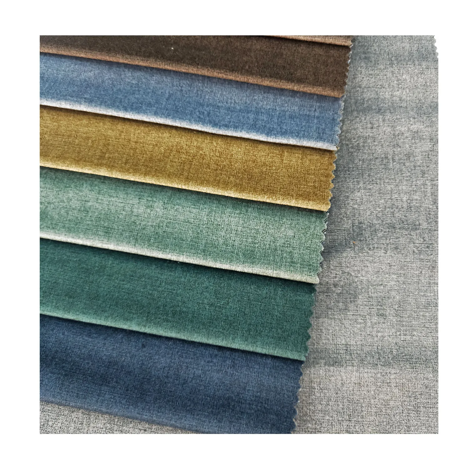 Hai ning factory Navy Blue warp knitted polyester 350 gsm multi-color 280 cm curtain Bronzing Metallic printed velvet fabric