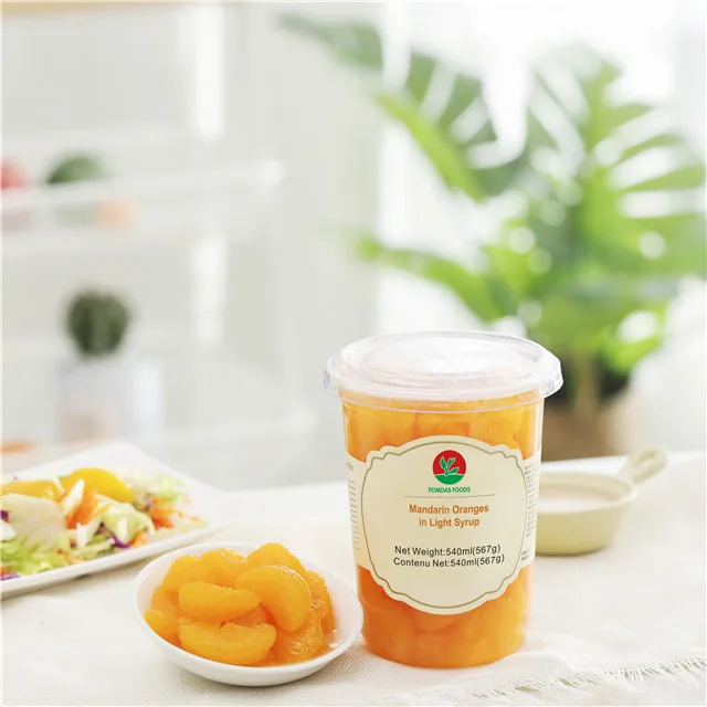 Fruit Cup 567gx6 Canned Mandarin Oranges in Fruit Syrup in Pear Juice