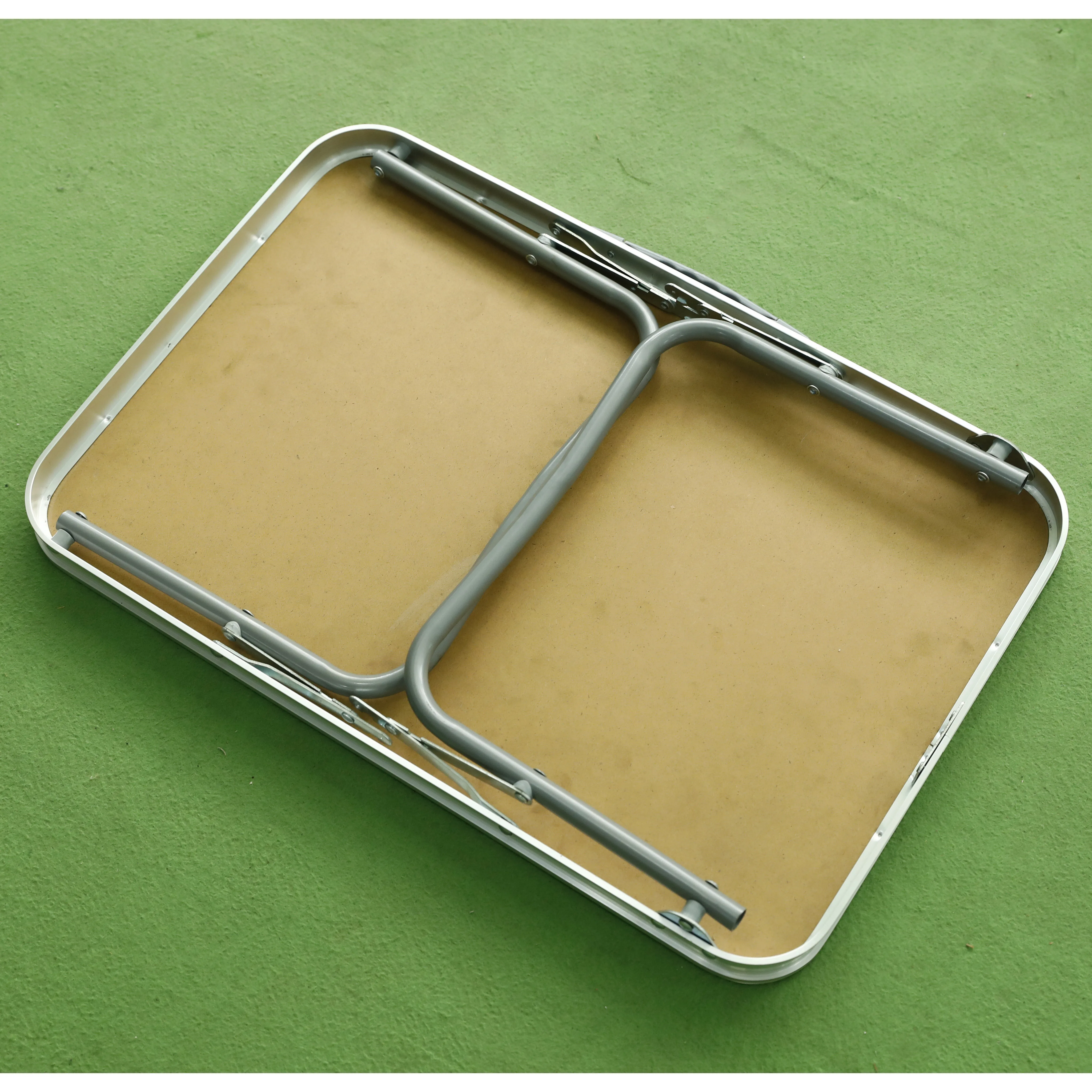 Outdoor furniture  steel folding tables camping picnic cheap price black tables easy to carry