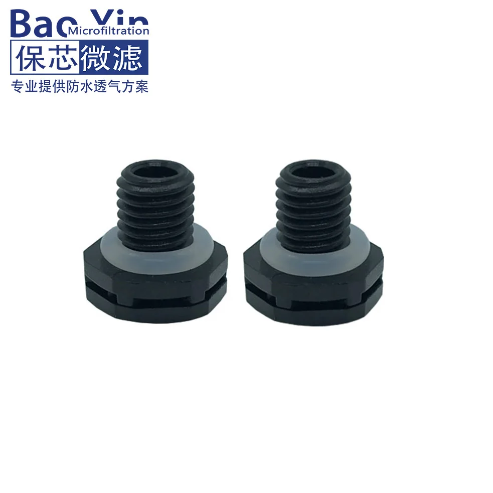 Hydrophobic EPTFE IP67 Membrane Protect Waterproof Breather Vent M6 Air Permeable Vent Plug