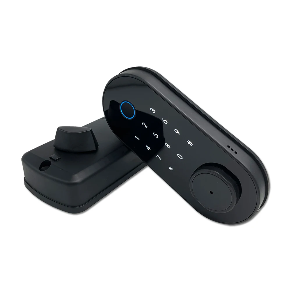 Electronic Hotel Sliding Hook Waterproof Smart Password Home Fingerprint Electrical Glass Door Lock