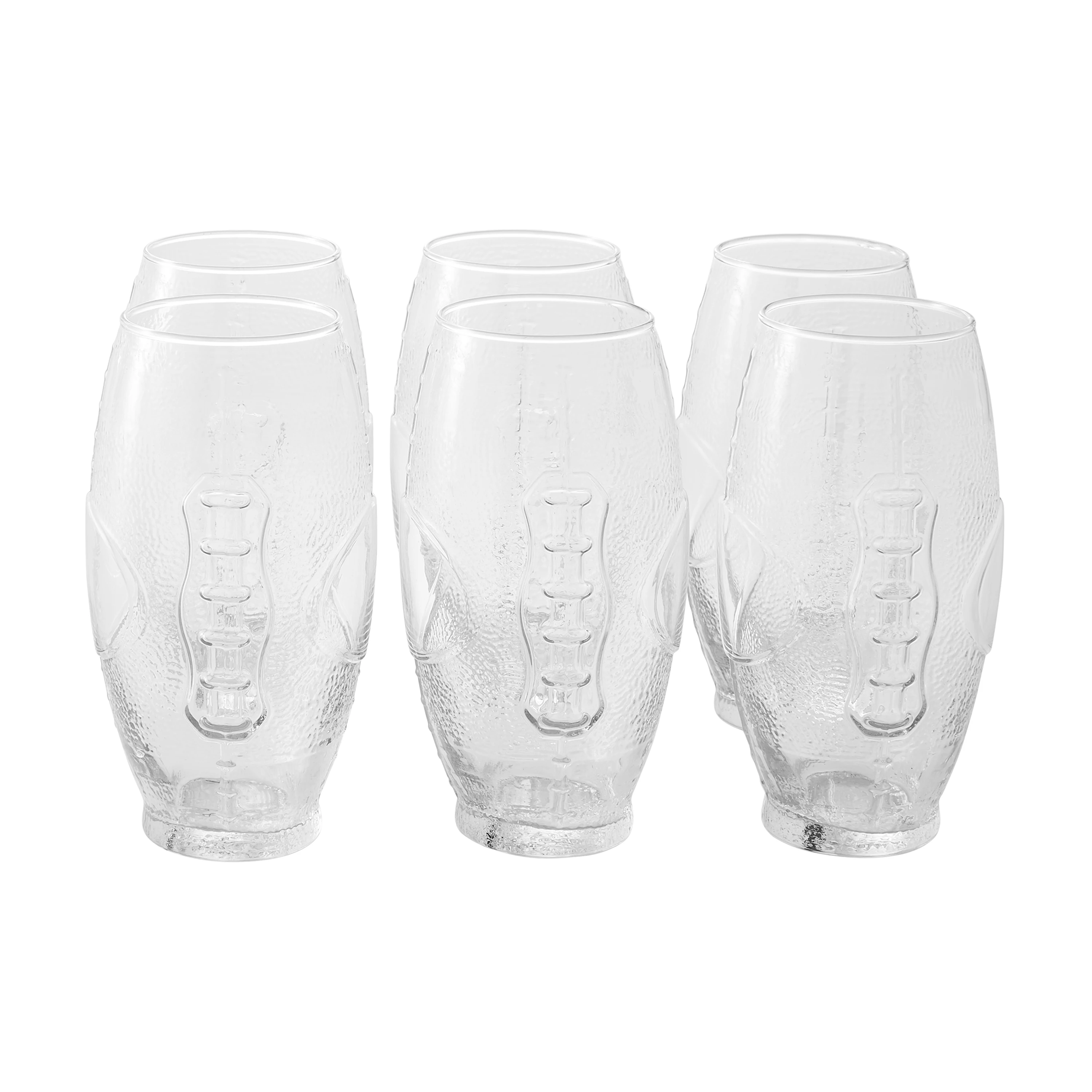 Custom 23oz American Football Shaped Glass Cup Beer Glass