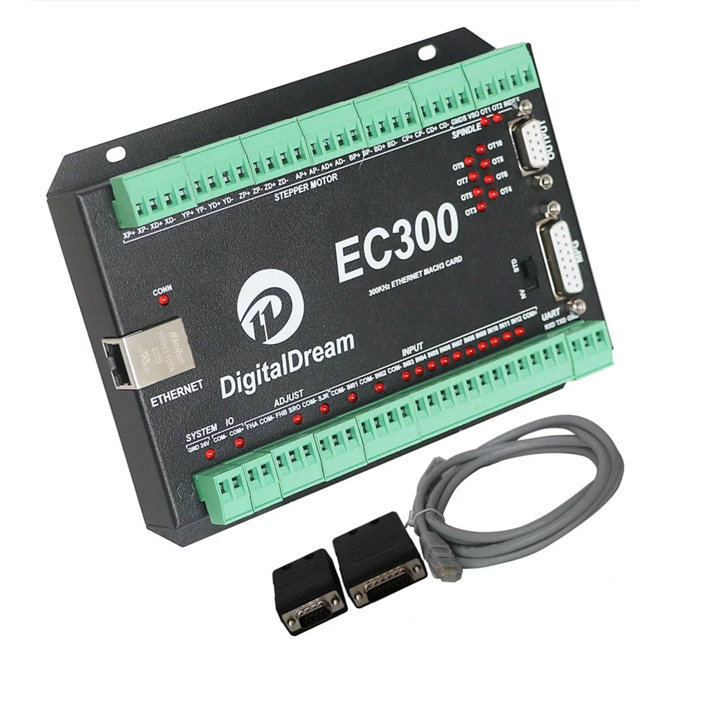 Контроллер ЧПУ Digital Dream Mach 3 3-осевая коммутационная плата EC300 с поддержкой Ethernet для маршрутизатора