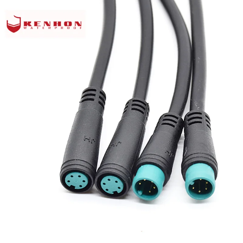Mini M6 IP68 2 3 4 5 6 7 8 Pin водонепроницаемый разъем для электровелосипеда