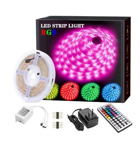 Внутреннее украшение IP20 5 метров 60led/m 5050 RGB Светодиодная лента для использования DC12V 24W с дистанционным управлением IF