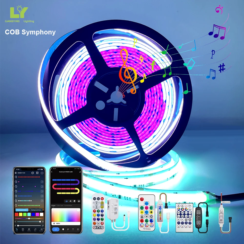 Smart Truck Glucklight 2M High Voltage Cob Led Light Strip 230V Voice Control