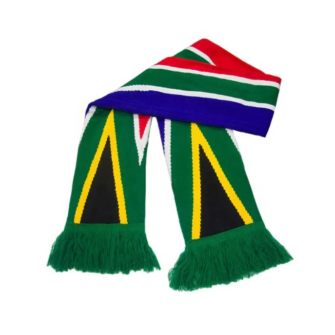 
Promotional Custom Logo Jacquard Acrylic football fan scarf 