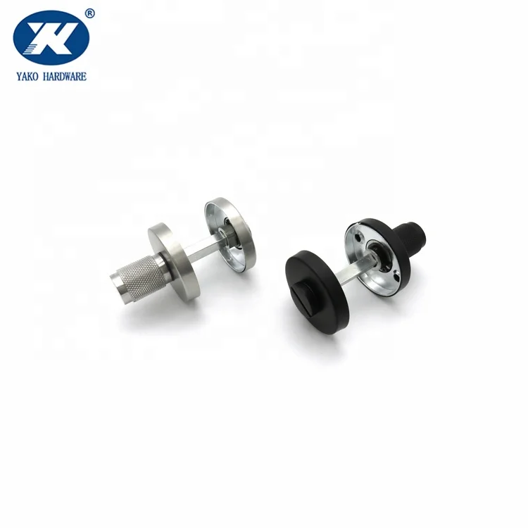 Round Stainless Steel Bathroom Lock Knurling Thumb Turn Indicator