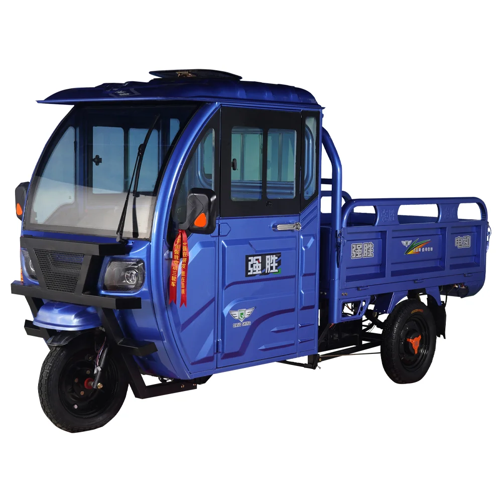 New Design ECO Friendly 500kg Loading Capacity Truck Cargo And Passenger Tricycle Electric Cargo Trike