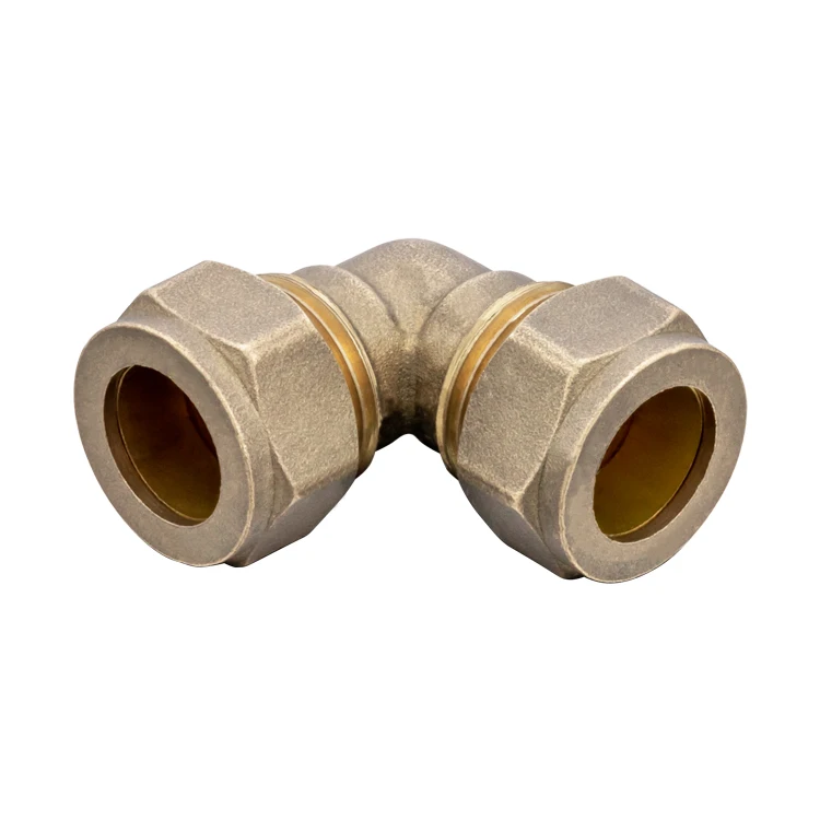 Factory Customized Chrome Plated Brass 90 Degree Assembling  Red Copper Fittings