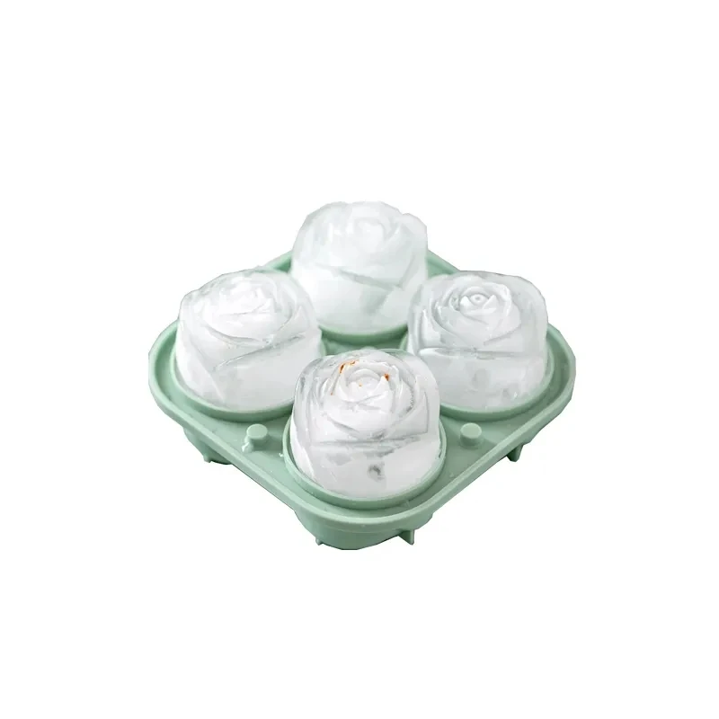 New Arrivals Food Grade Cake Candle 3d Silicone Mold 1pc Rose Shaped Silicone Ice Cube Tray Mold