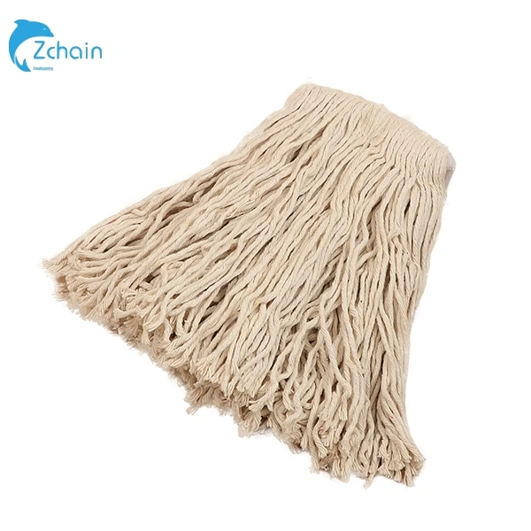 Free Sample household floor cleaning cotton yarn mop removable replacement rotating mop head