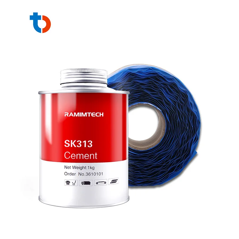 Steel cable belt vulcanizing bonding two-component adhesive