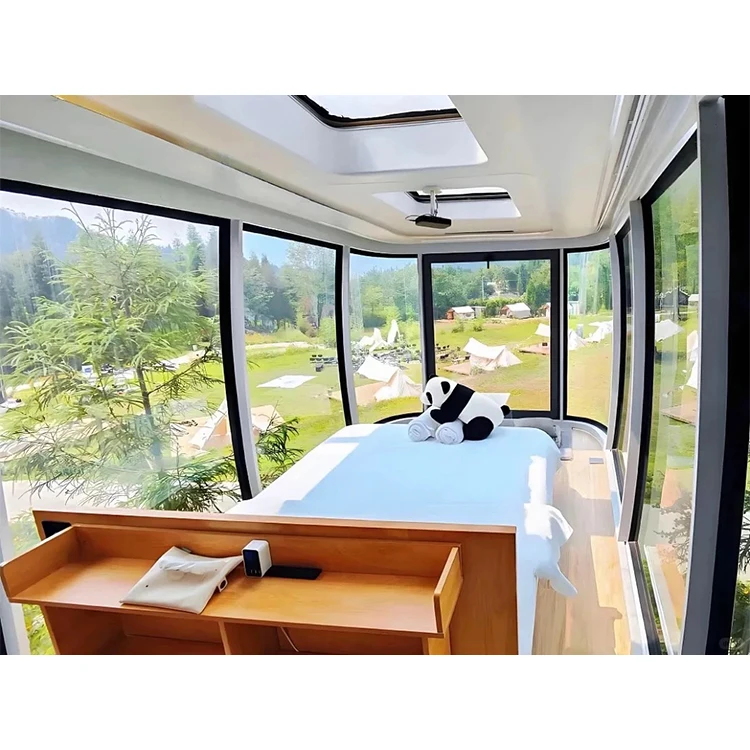 E40 Modular Kit House Steel Frame Aluminum alloy Prefabricated Modular House mobile capsule trailer capsule hotel