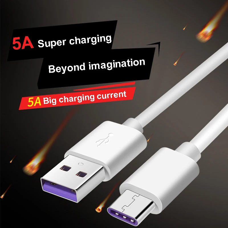 
High end super charger TPE 3ft 6ft 10ft data Charging Cable USB-C 5a type c cable 