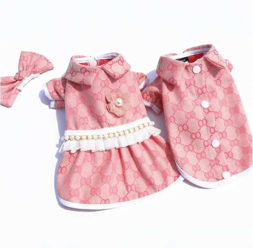 Manufacturers direct  design pet supplies trend brand bulldog fat dog big clothes lovers dog dress and shirt