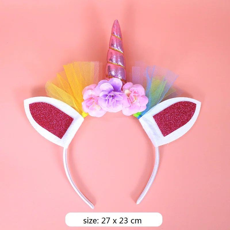Girls Kids Hair Accessories Unicorn Headband Headwear