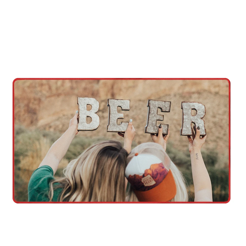 Custom Pattern Printed Nonslip Antislip Rubber Runner Bar Accessories Bar Mat Spill Mat With Logo