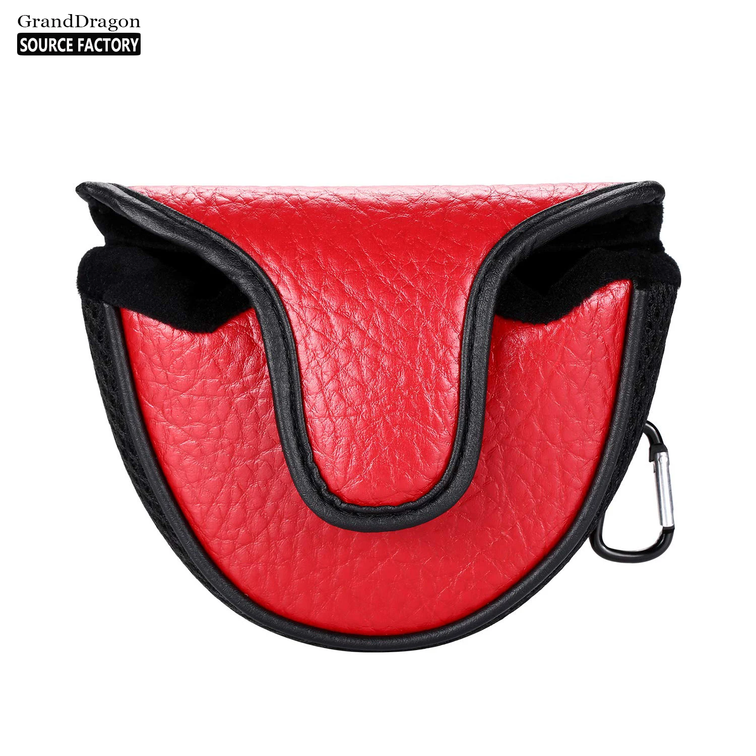 Customized Logo Black Hot Selling Golf Products PU Putter Head Cover Club Cover Factory Direct Sales Can Be Sent One Piece