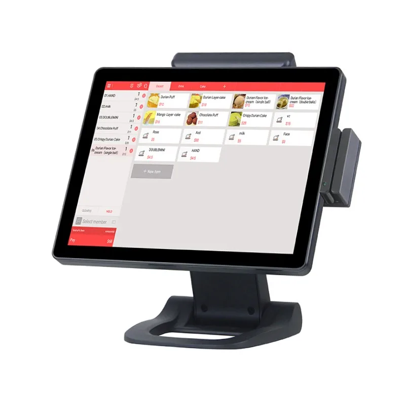 China 10 Points Touch Pos System Car Parking DDRIII 2G/4/8G Capacitive Touch Pos System