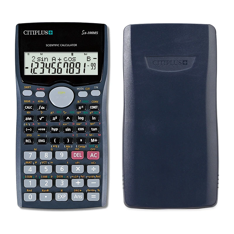FX-100MS Scientific Calculator 10+2 Digits Dual Power Multi-Function Examination Calculator for Students Calculadora Cientifica