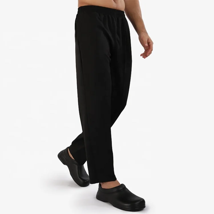 Стрейчевая одежда Chefwear черные штаны шеф-повара кухонная Рабочая