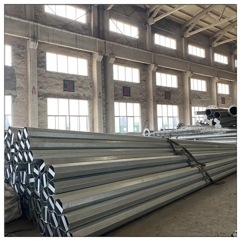 JHSP  hot dip galvanized and powder coated steel street lamp metal pole Best selling
