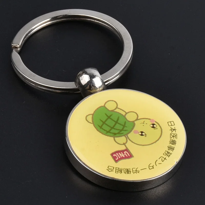 cheap custom made metal keychains Rectangular metal key chain.customized printing glue drop polly gift.