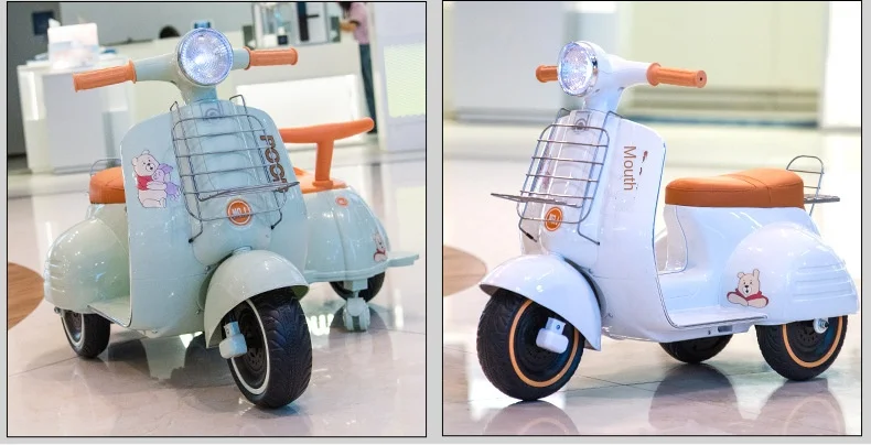 Electric children boys and girls tricycles can sit people boys and girls electric car strollers can be charged