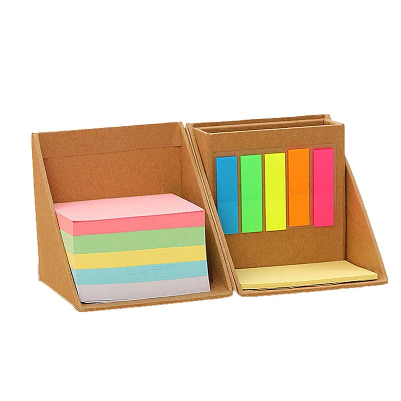 Bview Art Multicolor Memo Cube Sticky Notes Set With 2 Stimulating Card For Students Back to School