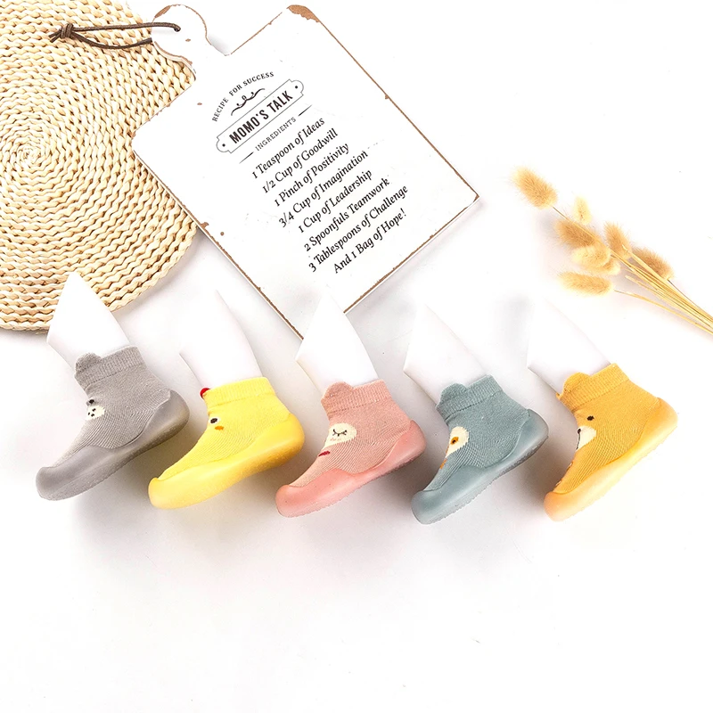 2024 Manufacturers Good quality Socks Shoes Rubber Soles cotton Animal pattern baby Shoes for Baby Girl Boy Toddler shoes
