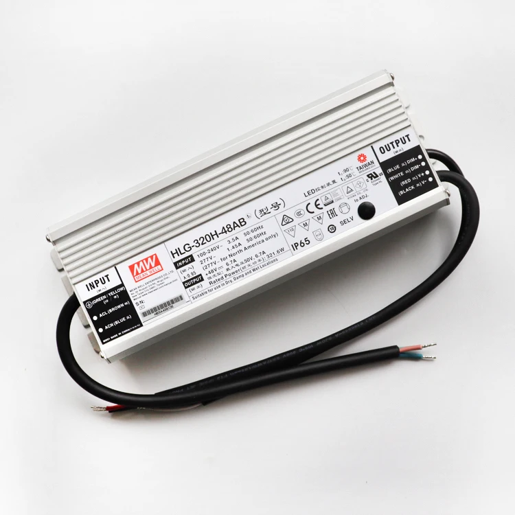  H-l-g-320h-48b MEANWELL 300 Вт IP67 затемнения Светодиодный драйвер для Samsung led grow