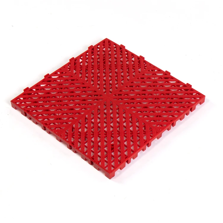 Car wash room plastic splicing grille 4S shop anti-skid drainage floor grid plate washing workshop drain separator tileplate
