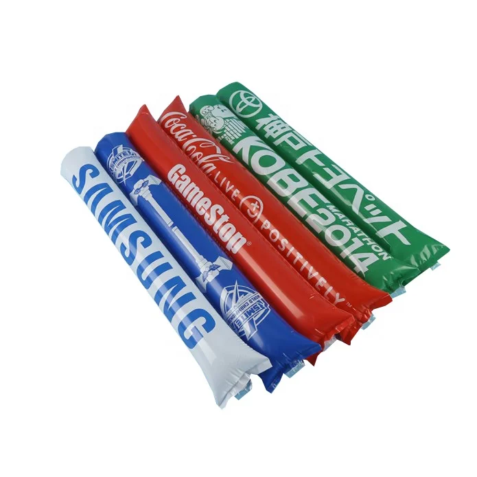 
Hot sale custom printed inflatable balloon cheering sticks for soccer 