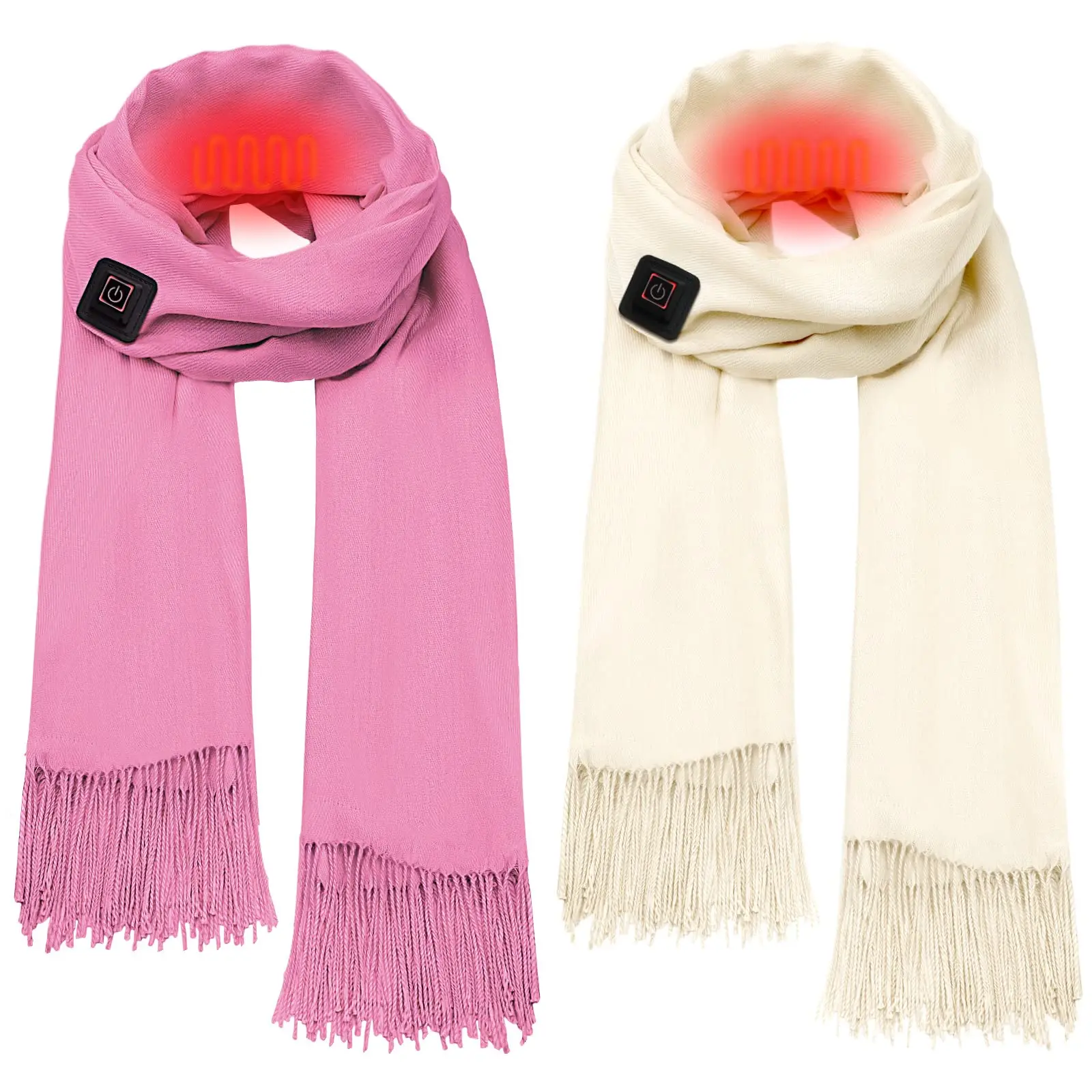 Washable Shawl Soft Warm Neck Scarf USB Electric Heating Warm Scarf