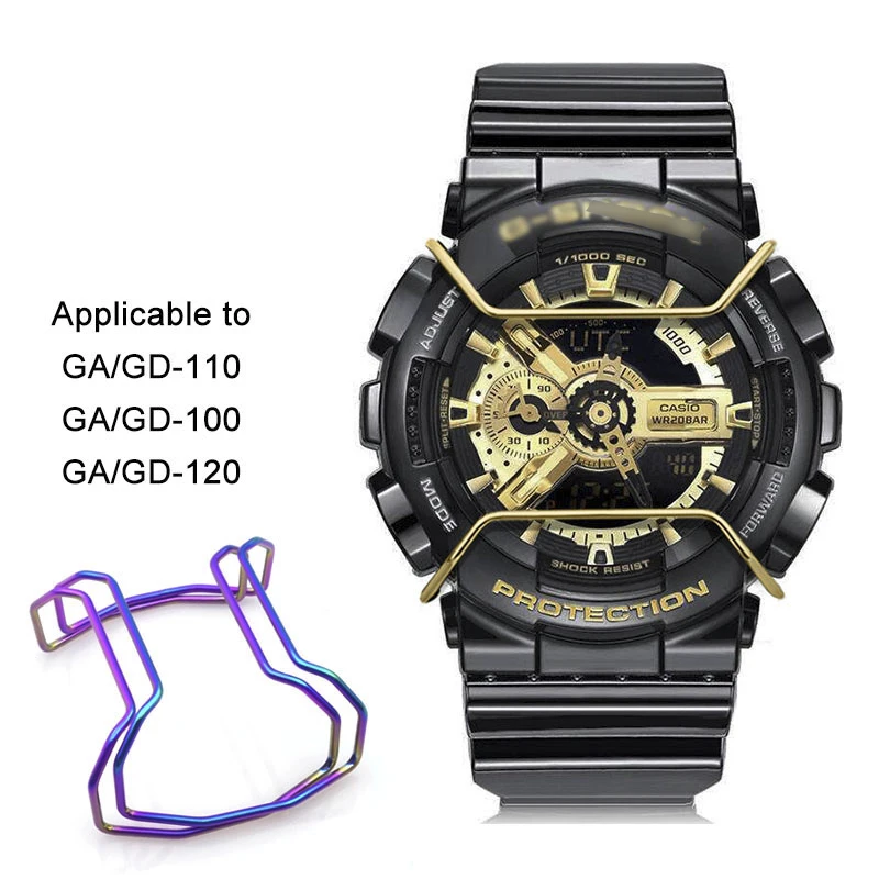 Watch protecting bar stainless steel bezel bumper for G SHOCK DW5600/5000/5610 GA2100/2110 GA/GD100/110/120 wholesale 5 colors