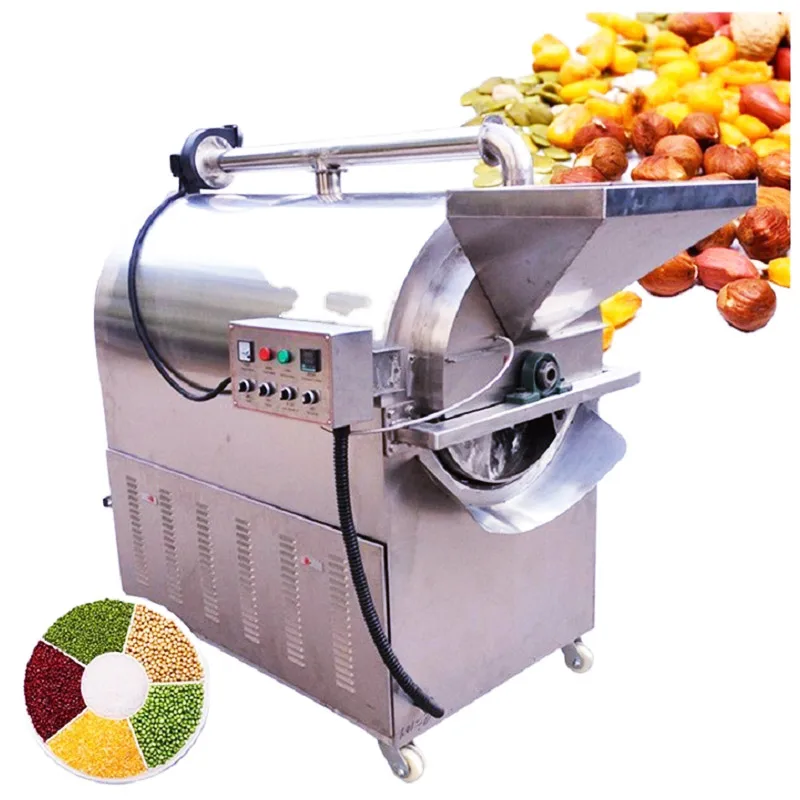 industrial coffee roasting machine automatic flower seeds cocoa roaster drum type roasting machine