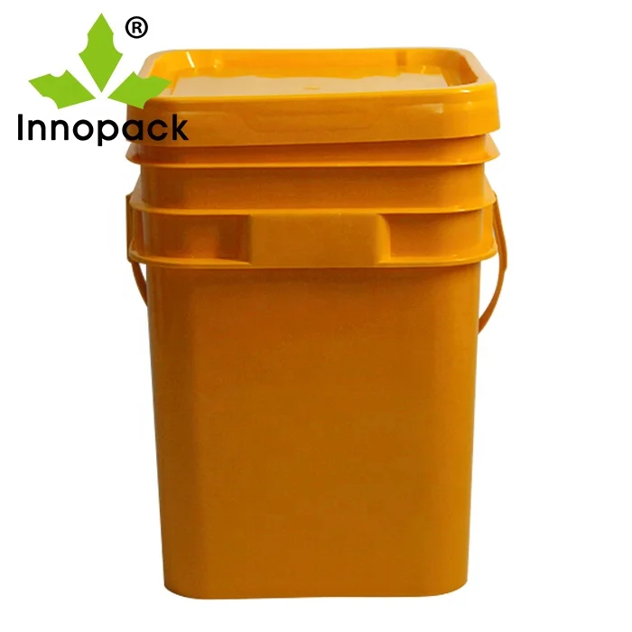 Factory wholesale 15L 20L Plastic paint Bucket with Handle and Lid plastic pail