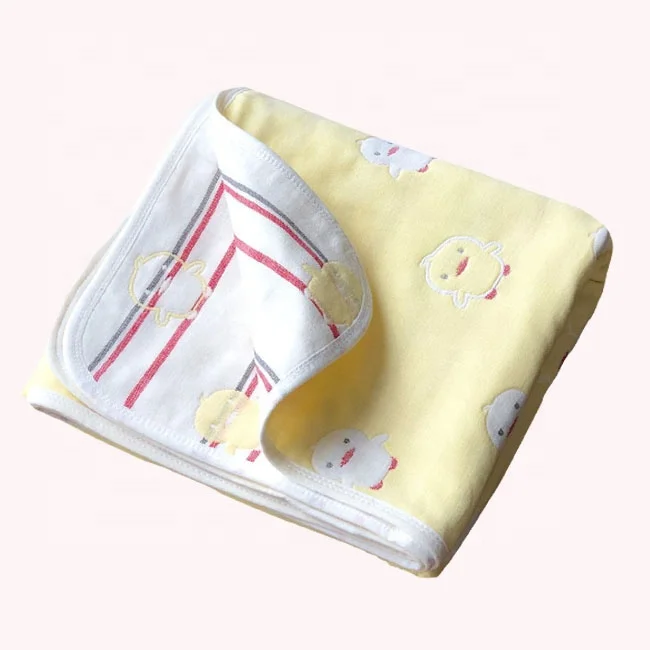 2022 Customized Design newborn 70%Bamboo 30% Cotton Baby jacquard Muslin Swaddle Blanket Set Infant Wrap Newborn Gift Set