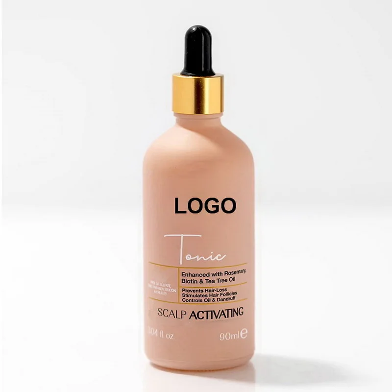 Private Label Rosemary Oil for Hair Growth & Healthy Scalp Biotin Nourishing Hair Growth Serum Strengthening Hair Treatment Oil