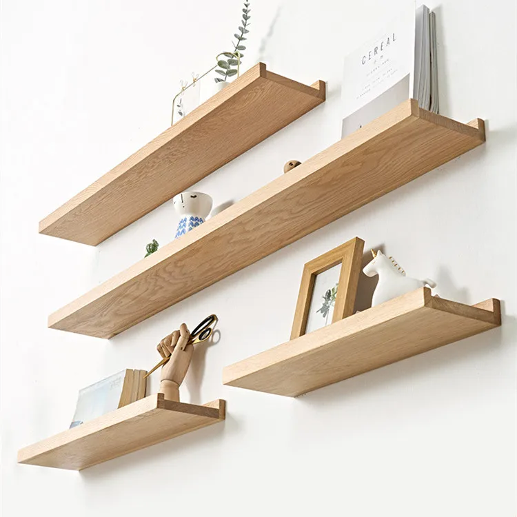 Лидер продаж, красивая утолщенная подвесная полка из массива дерева