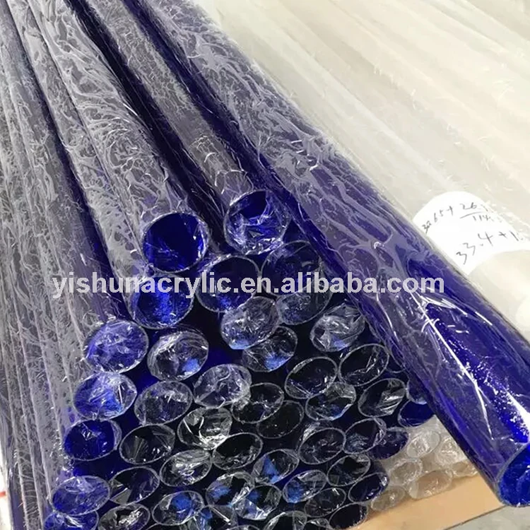 Guangzhou yishun supplier custom colorful pmma plastic acrylic cylinder pipe