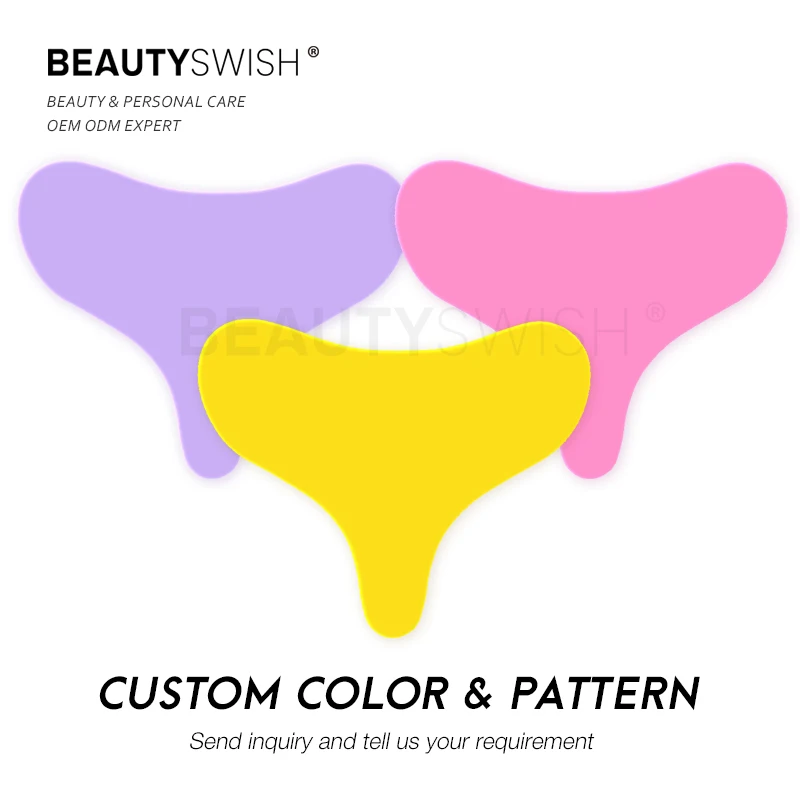 OEM Patch T shape Chest Mask Anti Wrinkle Soft Adhesive Reusable Silicone Chest Pad For Decollete