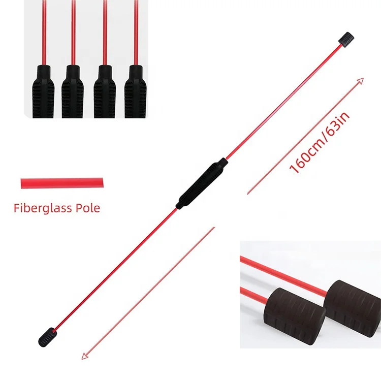 Multi-functional Glass Fiber Yoga Removable Fitness Shaping Elastic Bar Bodybuilding Tremor Bar