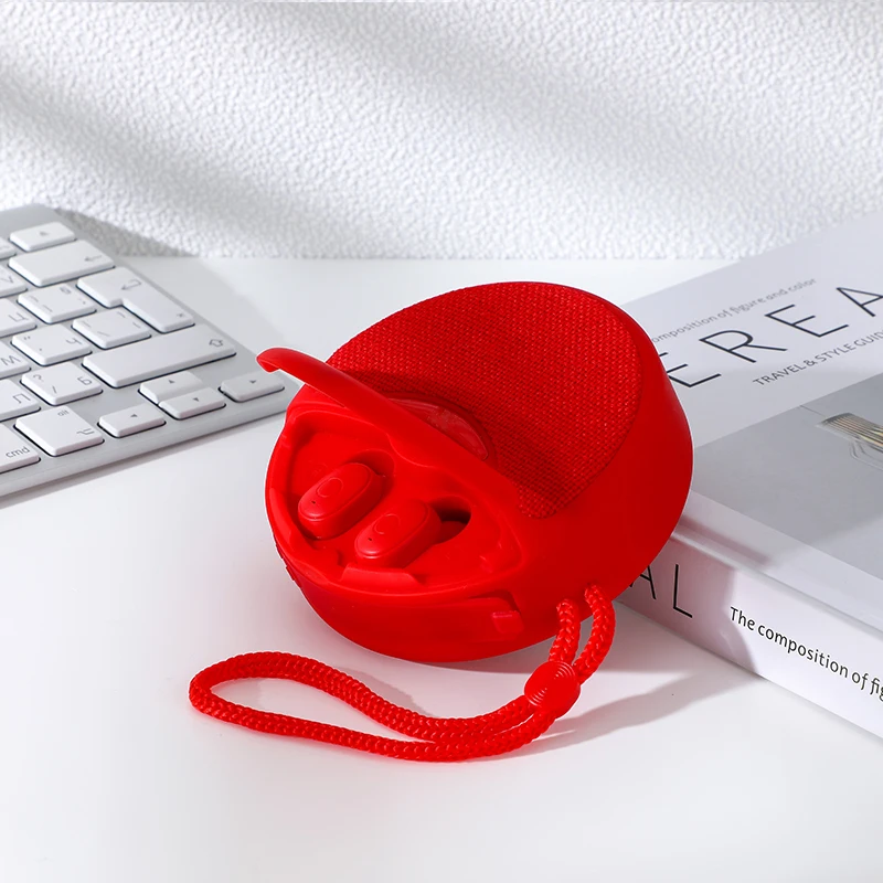 Tg808 New Portable Wireless Speaker Bt Outdoor Speakers Mini In-ear Earbuds 3d Stereo Handle Loudspeaker