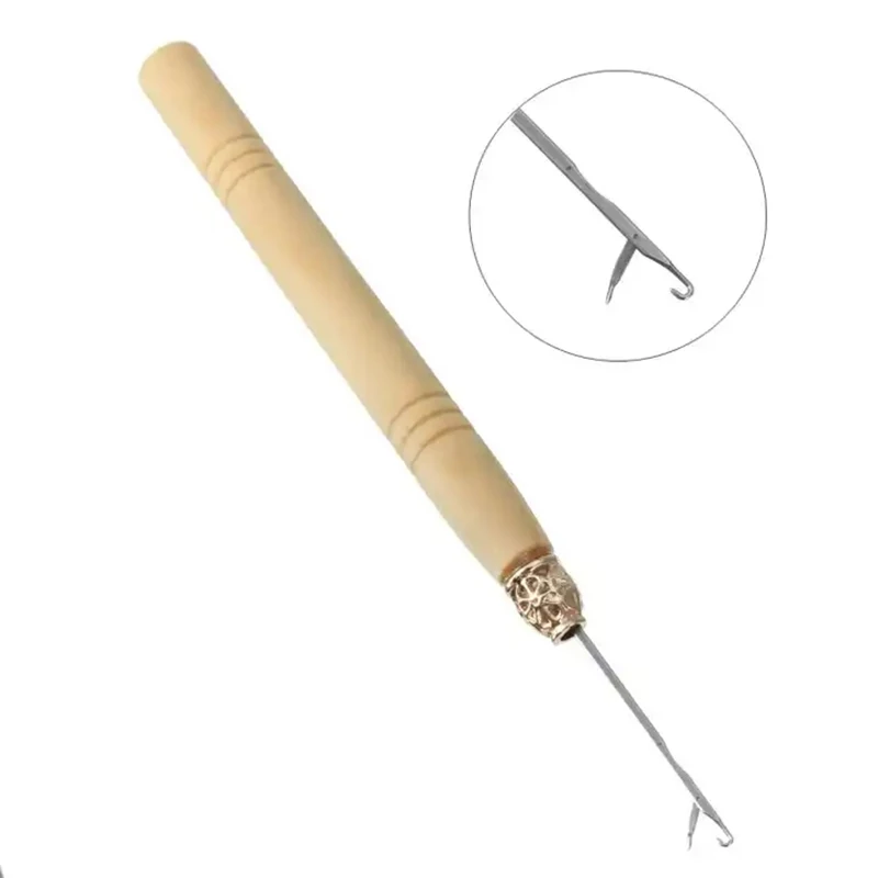 Wholesale DIY Dreadlock Crochet Hook Hairdressing Tools Latch Hook Crochet Needles for Hair Extension